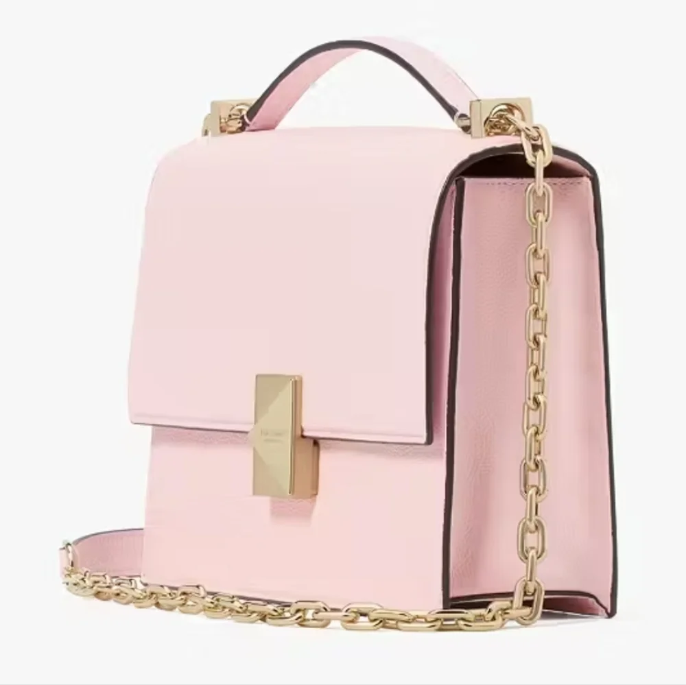 Kate Spade ♠️ NY Deco Chain Shoulder Bag In Pastry Pink NWT